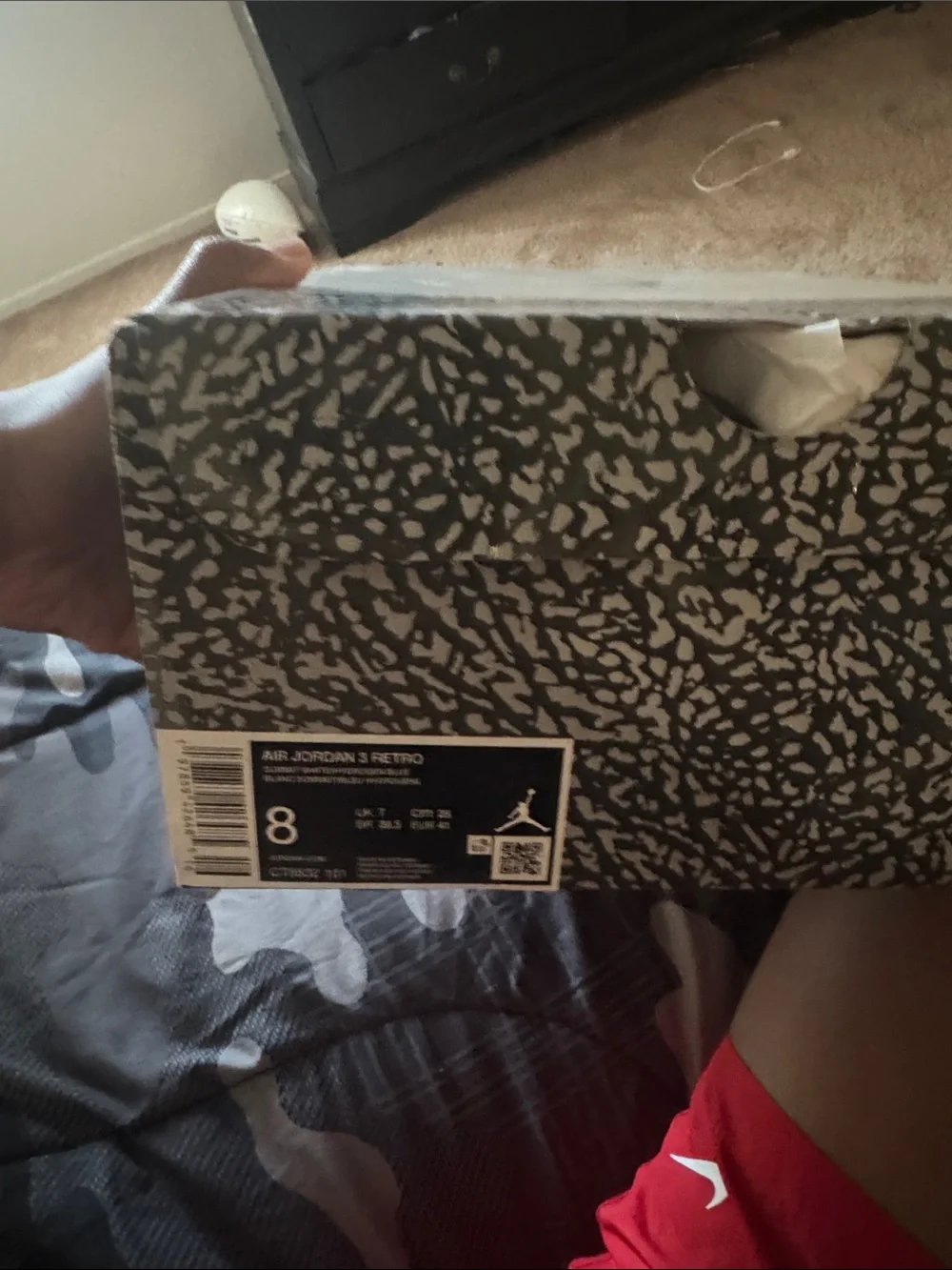 Jordan Men's Shoebox with Blue Jumpman and Elephant Print
